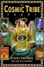 Bild på Cosmic Tribe Tarot (Book With 90 B&W Illustrations; 80 Card,