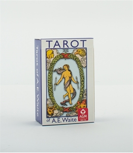 Bild på A.E. Waite Tarot Pocket Blue Edition