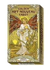Bild på Golden Art Nouveau Tarot Mini (new edition - gold printing ink)