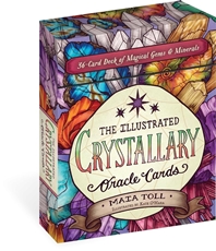 Bild på The Illustrated Crystallary Oracle Cards: 36-Card Deck of Magical Gems & Minerals