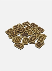 Bild på Wooden Runes Light Edition (dark background)